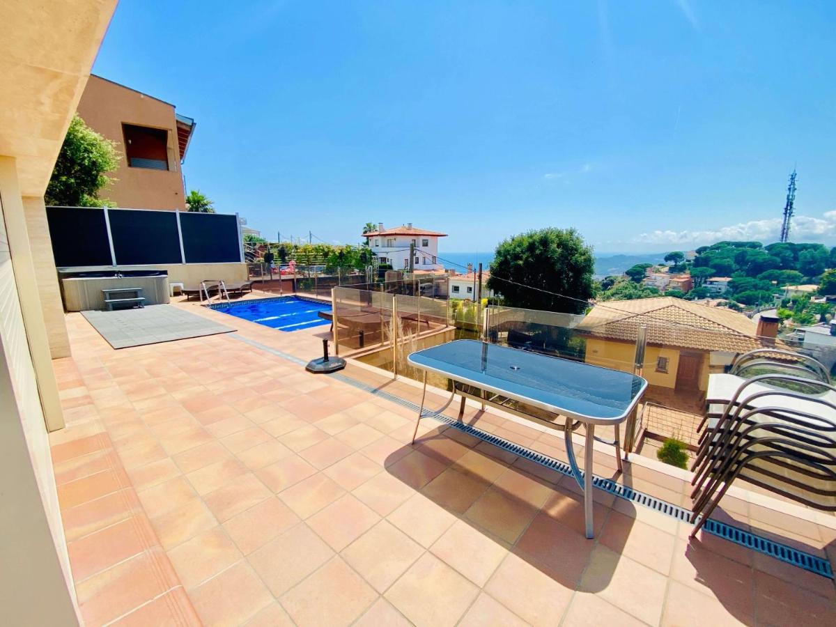 Luxury Villa Investingspain With Sea Views, Pool And Jacuzzi Lloret de Mar Dış mekan fotoğraf